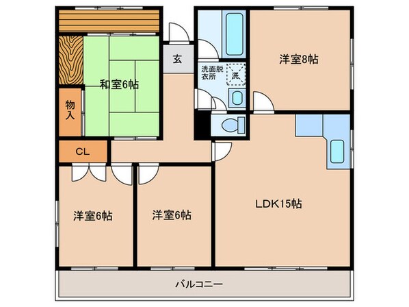 丸正ハイツ(301)の物件間取画像